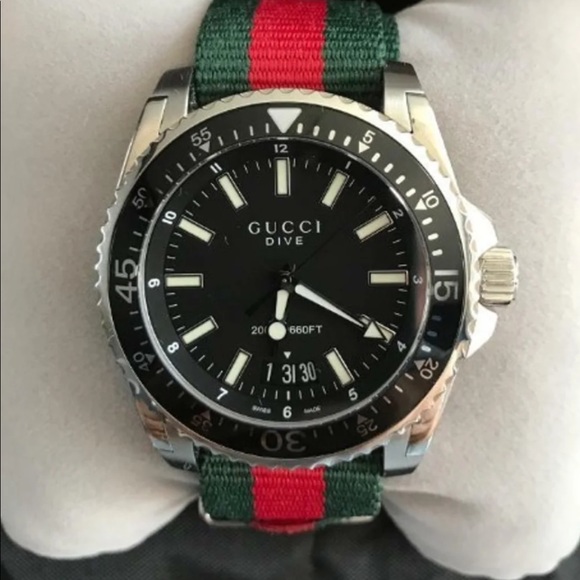 Gucci Dive Stainless Steel with Striped main image 5